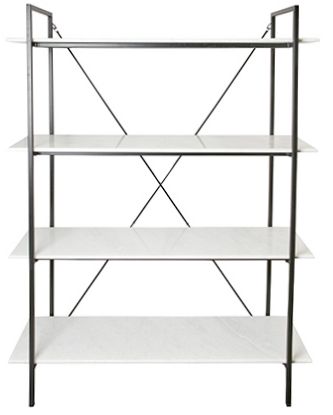 Estante 'Milan' - Negro/Blanco