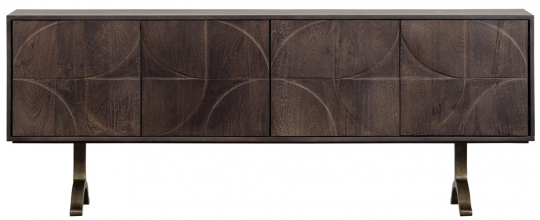 Mesa lateral 'Draw' - Madera de mango