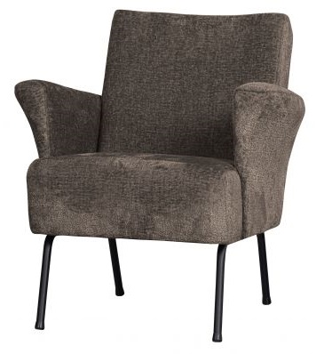 Sillón 'Muse' - Gris/ Marrón