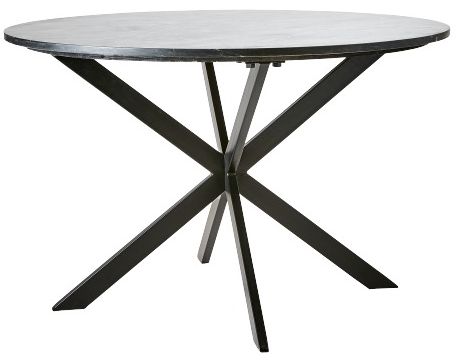 Mesa 'Milan' Redonda 120cm - Negro