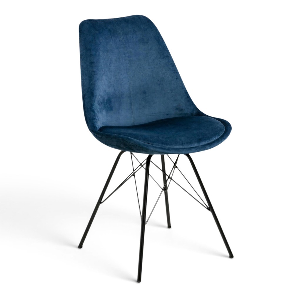 Silla 'Eris' - Azul/Negro