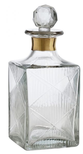 Jarra de vidrio 'Diamond' - Oro/Diamante