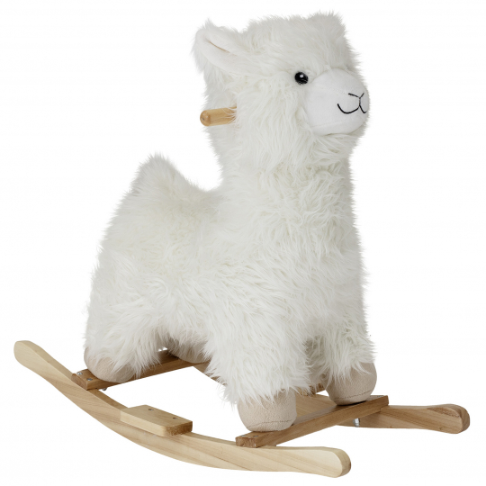 Caballito de madera 'Rocking Lama' - Blanco