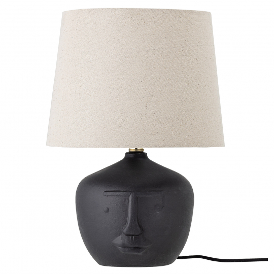 Lámpara de mesa 'Matheo' - Negro/Terracota