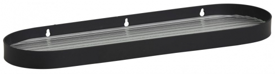 Estante de vidrio 'SOTRA' S - Negro