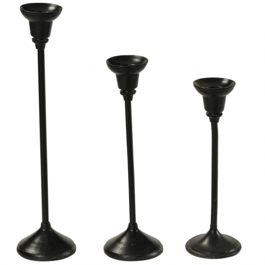 Paquete de 3 candelabros 'Tres' - Vintage/Hierro