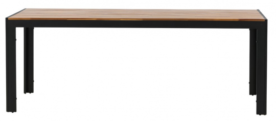 Mesa de comedor 'Birka' 205x90 cm - Negra