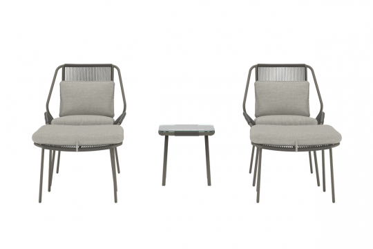 Conjunto de salón 'Zakynthos' - marrón