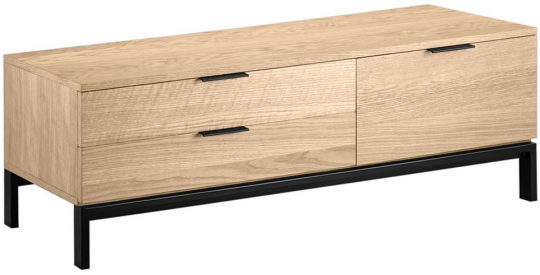 Mesa de TV 'Grant' - Roble/Hierro