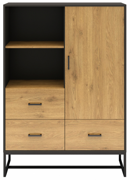 Armario 'Amster' - Roble/Negro