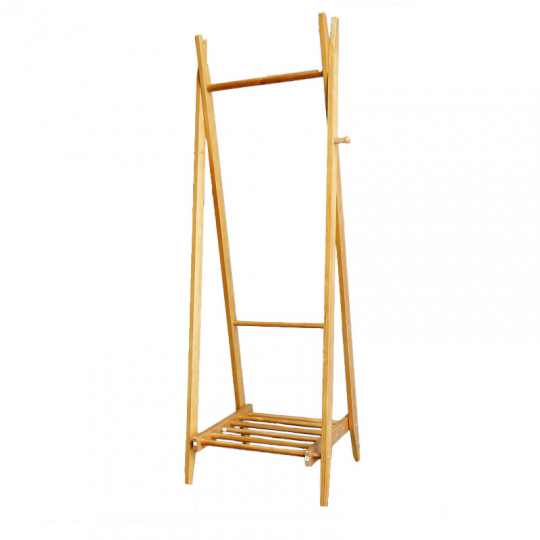 Perchero con estante para zapatos 'Confident' - Roble