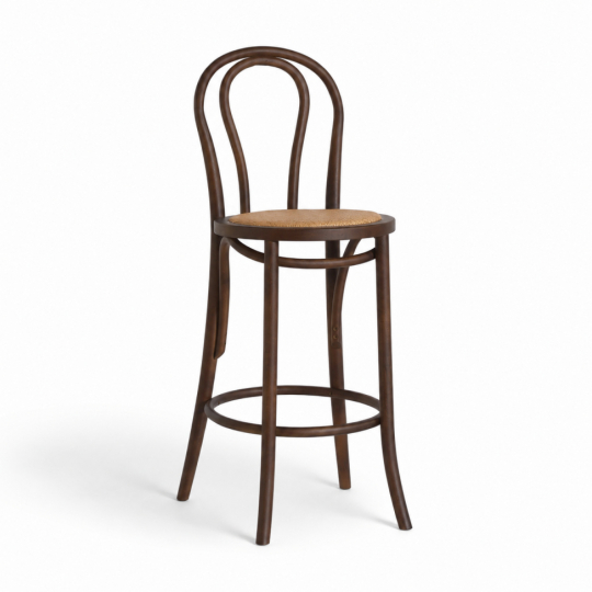 Taburete de bar 'Bistro' - Nogal/Rotén