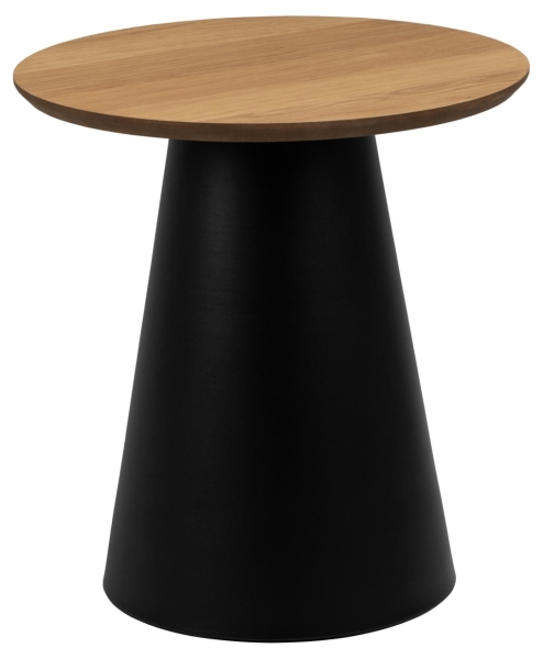 Mesa de café 'Soli' 45cm - Natural/Negro