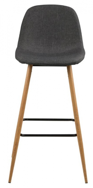 Taburete 'Soller' - Natural/Gris oscuro