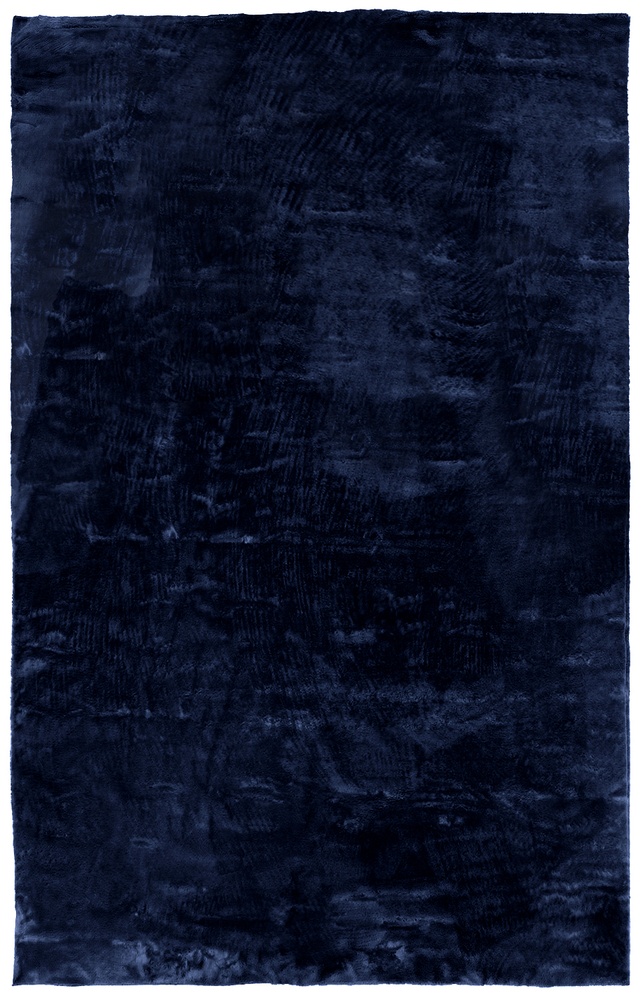 Alfombra de pelo 'Aranga Super Soft' - Azul oscuro