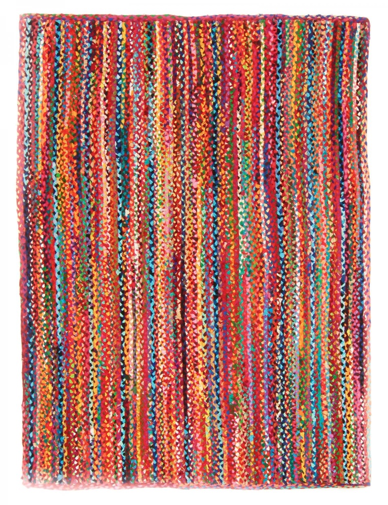 Alfombra de trapo 'Flätan' - Multicolor