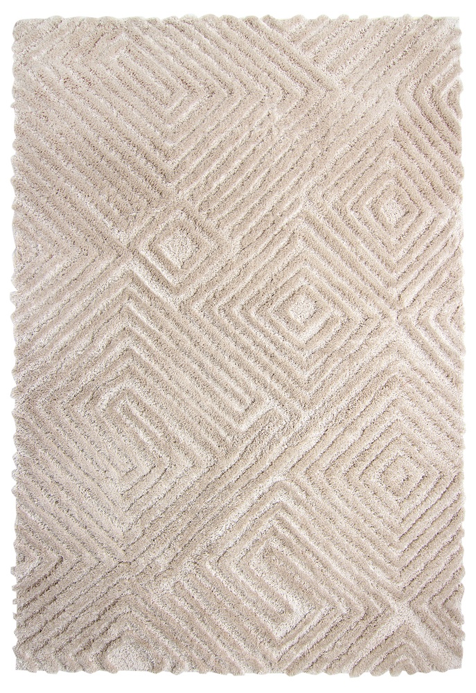 Alfombra de pelo largo 'Monti' - Beige
