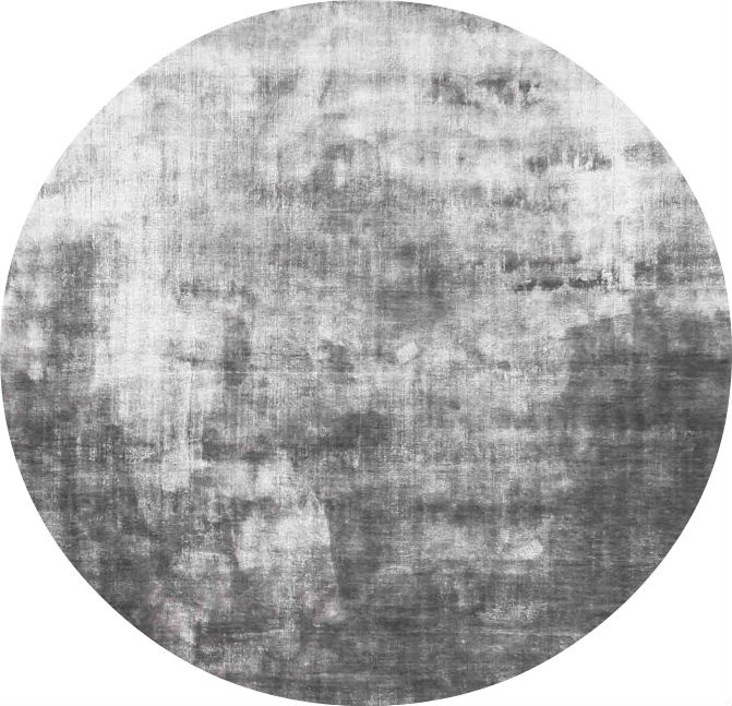 Alfombra redonda 'Jodhpur' - Gris