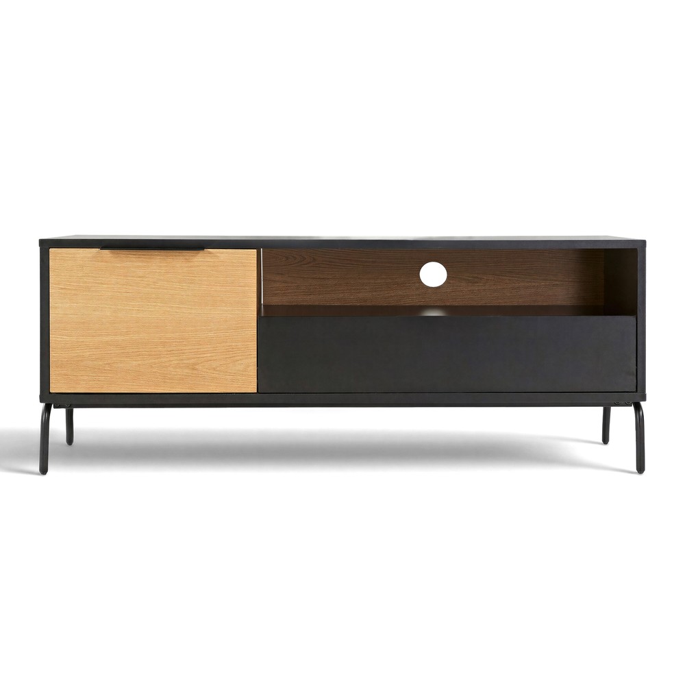 Mesa de TV 'Koln' - Roble/Negro