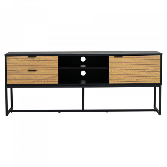 Mueble de TV 'Line' - Roble/Negro
