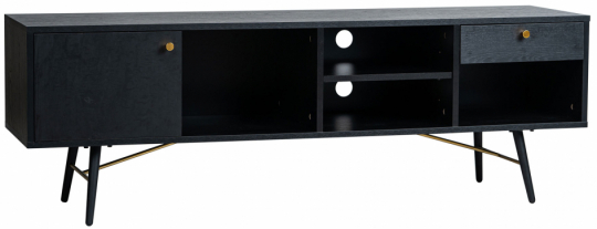Mesa de TV 'Lux' - Negro/Mesón