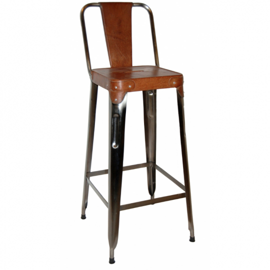 Taburete 'Cope' - Asiento de Cuero