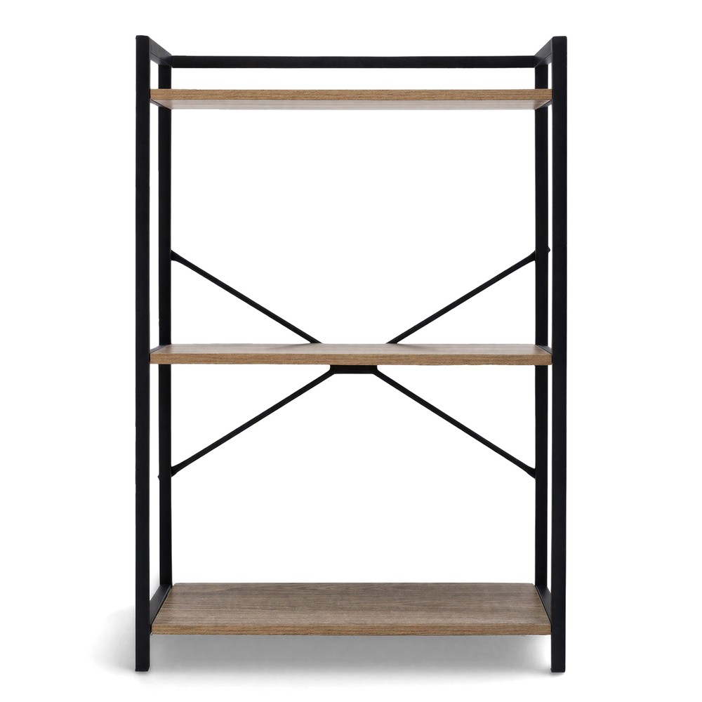 Estante 'Tre' - Negro/Madera