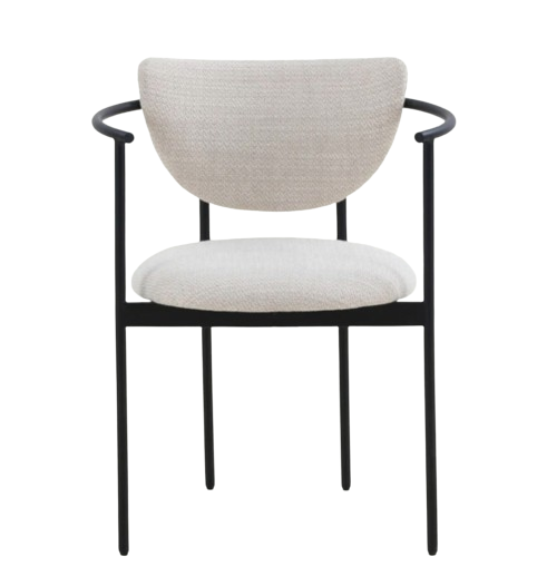 Silla 'Lunar' - Crema Boucle