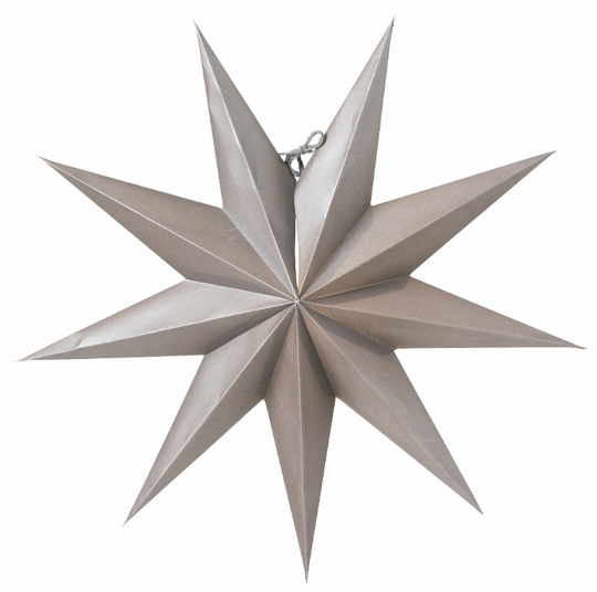 Estrella de Adviento 'Boris' - Gris oscuro