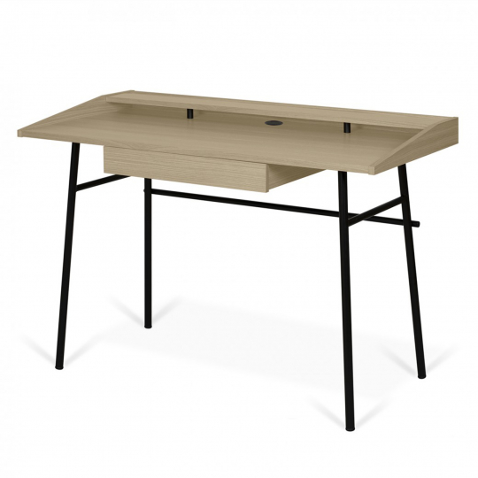 Escritorio 'Punt' - Roble/Negro