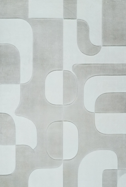 Alfombra 'Merano' - Gris claro