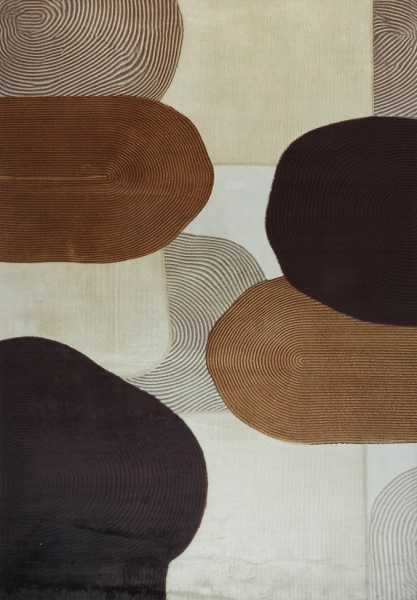 Alfombra 'Arvella' - Marrón/Gris