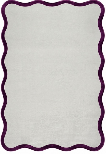 Alfombra 'Aureline' - Gris/Morado