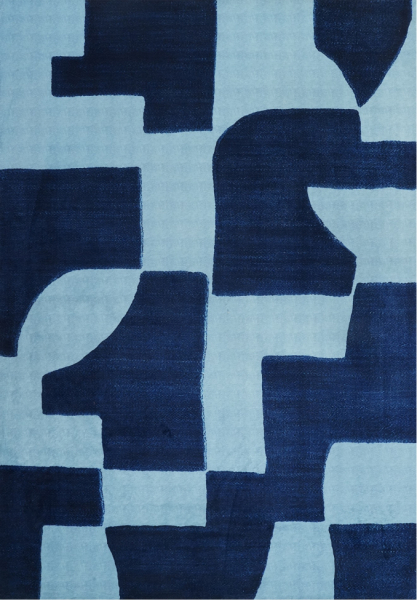 Alfombra 'Velenna' 200x280 cm - Azul