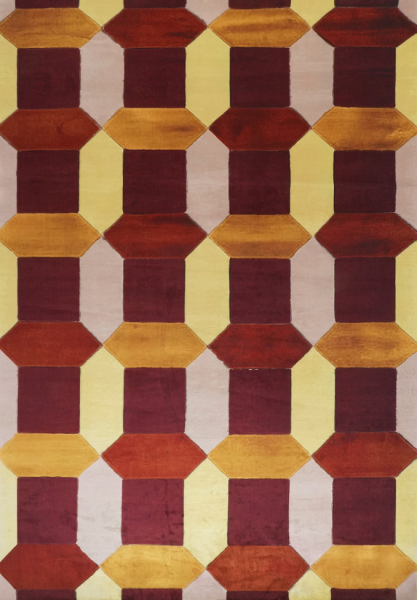 Alfombra 'Oralia' 200x280 cm - Rojo/Multicolor