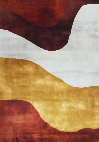 Alfombra 'Amavira' - Rojo/Amarillo