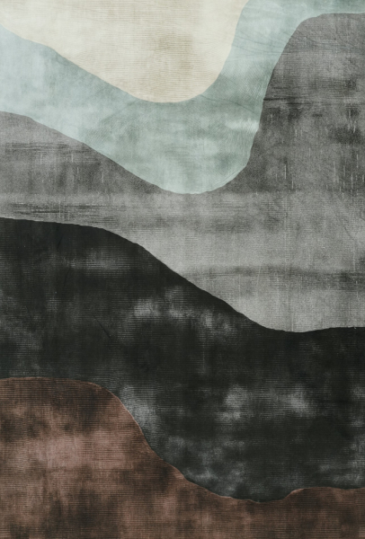Alfombra 'Amavira' - Marrón/Gris