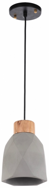 Lámpara de techo 'Mika' - Madera/Cemento