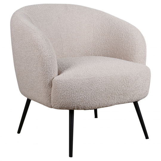 Sillón 'Capri' - Beige/Bouclé