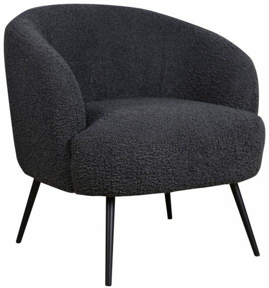Sillón 'Capri' - Gris/Bouclé