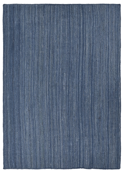 Alfombra de yute 'Amasia' - Azul