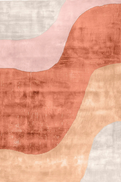 Alfombra Wilton 'Barcelona' 240x340cm - Champagne/Naranja