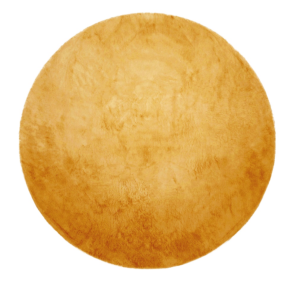 Alfombra redonda 'Aranga Super Soft' 200cm - Amarillo