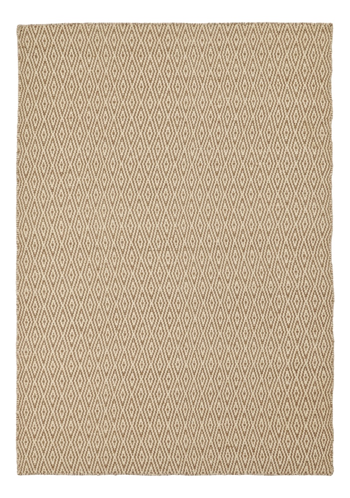 Alfombra de lana 'Monastir' - Marrón/blanco