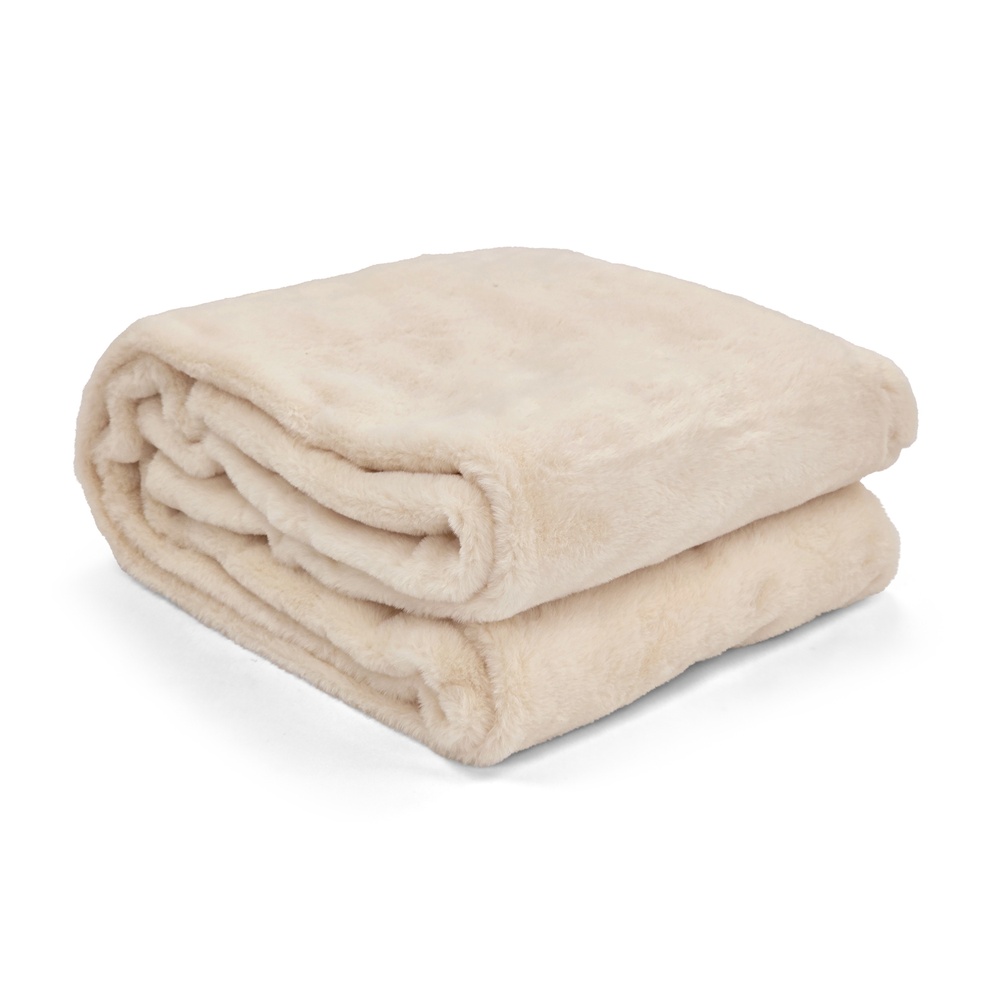 Manta 'Aranga Super Soft Throw' 130x170cm - Beige