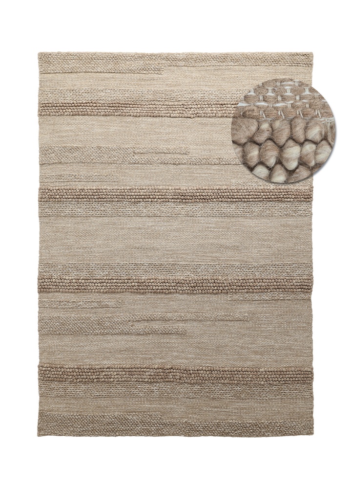 Alfombra de lana 'Almaty' - Beige