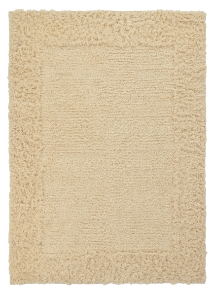 Alfombra Tipo Rya 'Melilla de lana tejida a mano' - Natural