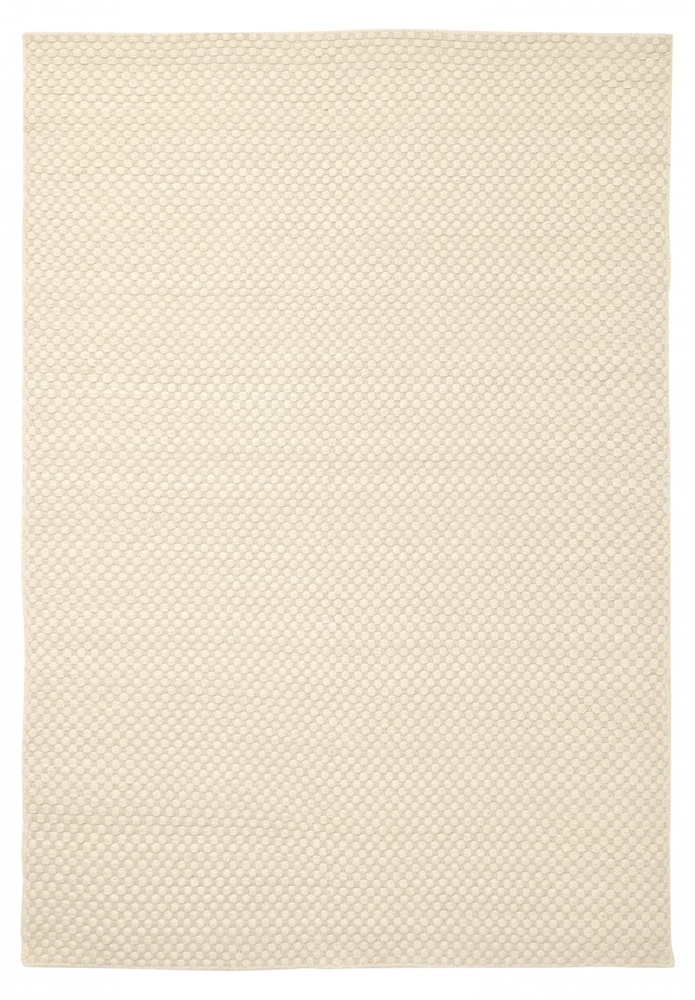 Alfombra de lana 'Ovelia' - Beige/blanco