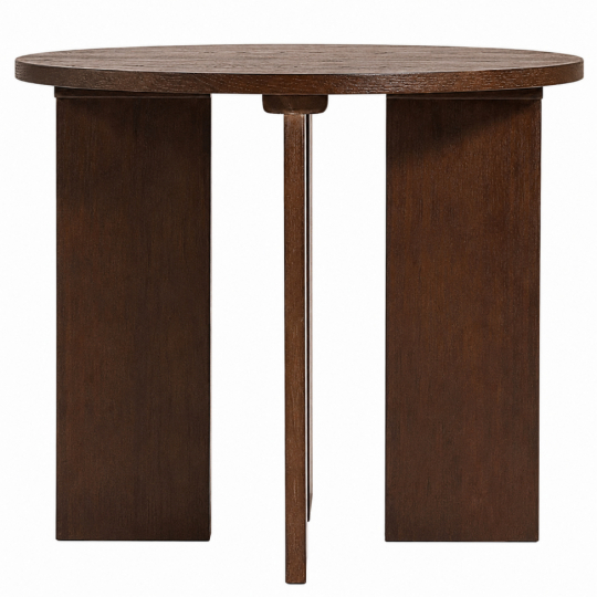 Mesa de caf&eacute; 'Cr&eacute;me' Redonda 55 cm - Nogal