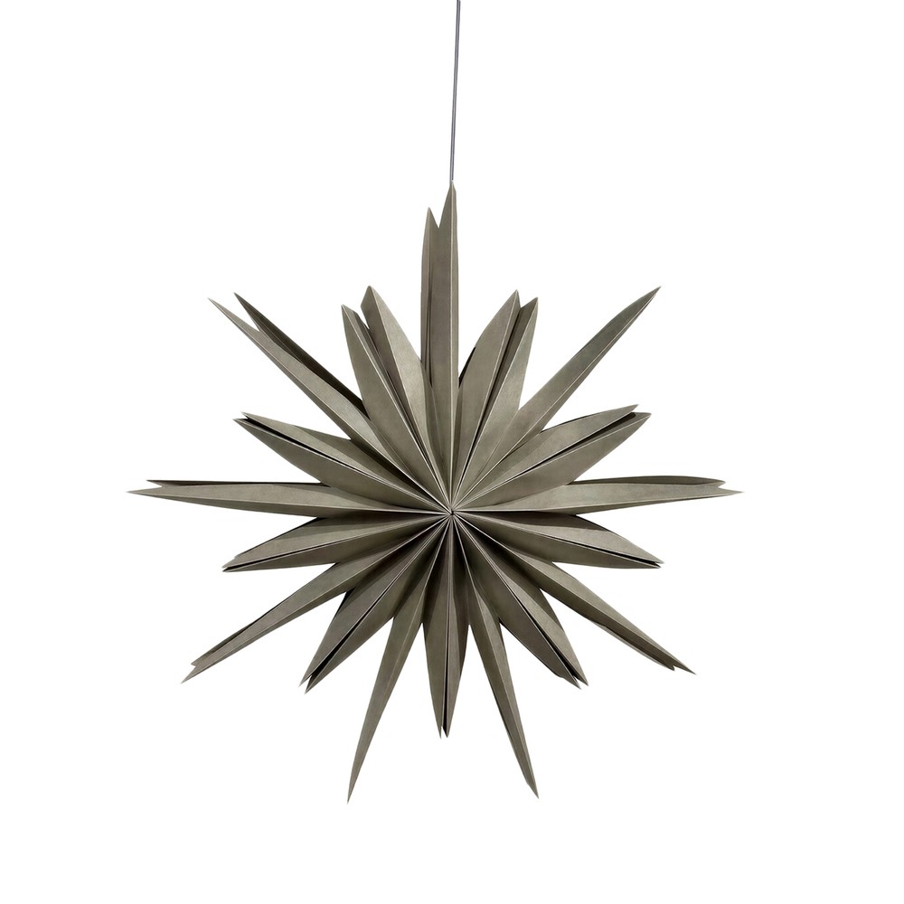 Estrella de Adviento 'Fiona' 65 - Gris